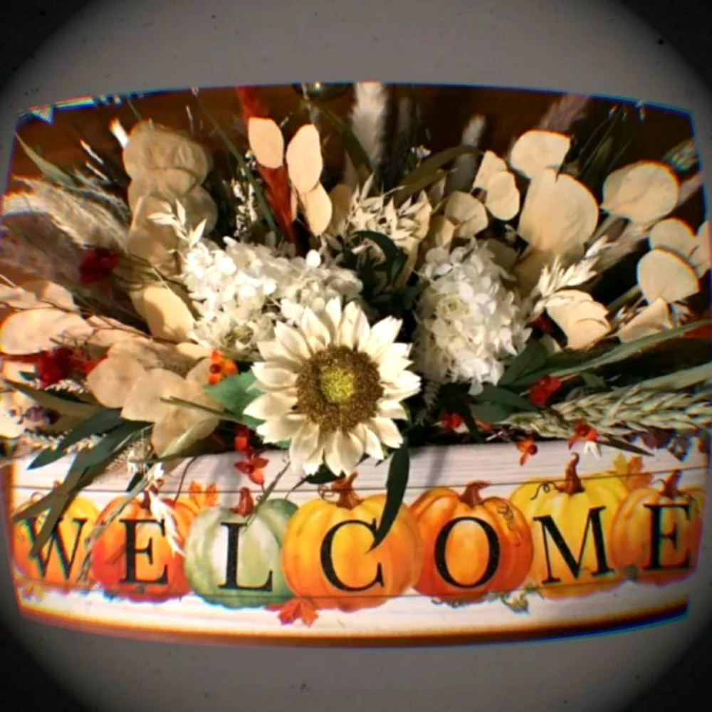 Handmade Welcome Autumn Dried Flowers Art Plumes Dried Florals FINAL SALE
